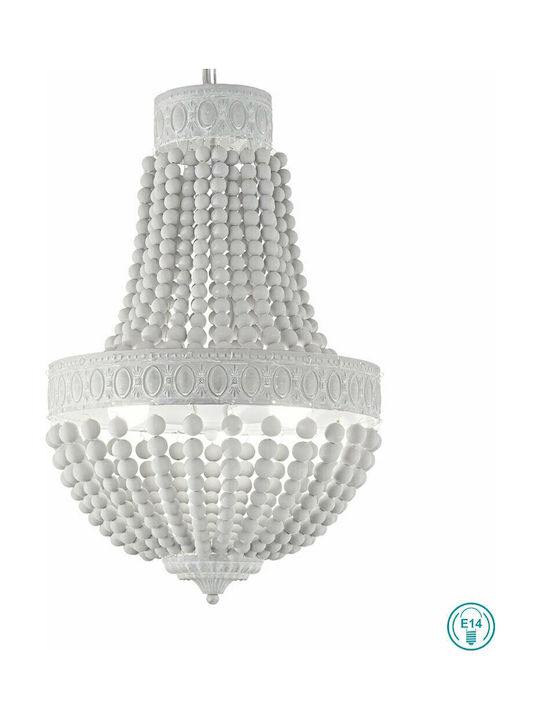 ΚΡΕΜΑΣΤΟ ΦΩΤΙΣΤΙΚΟ ΟΡΟΦΗΣ 5ΦΩΤΟ ΛΕΥΚΟ Ø40 MONET SP5 162737 | IDEAL LUX - second view